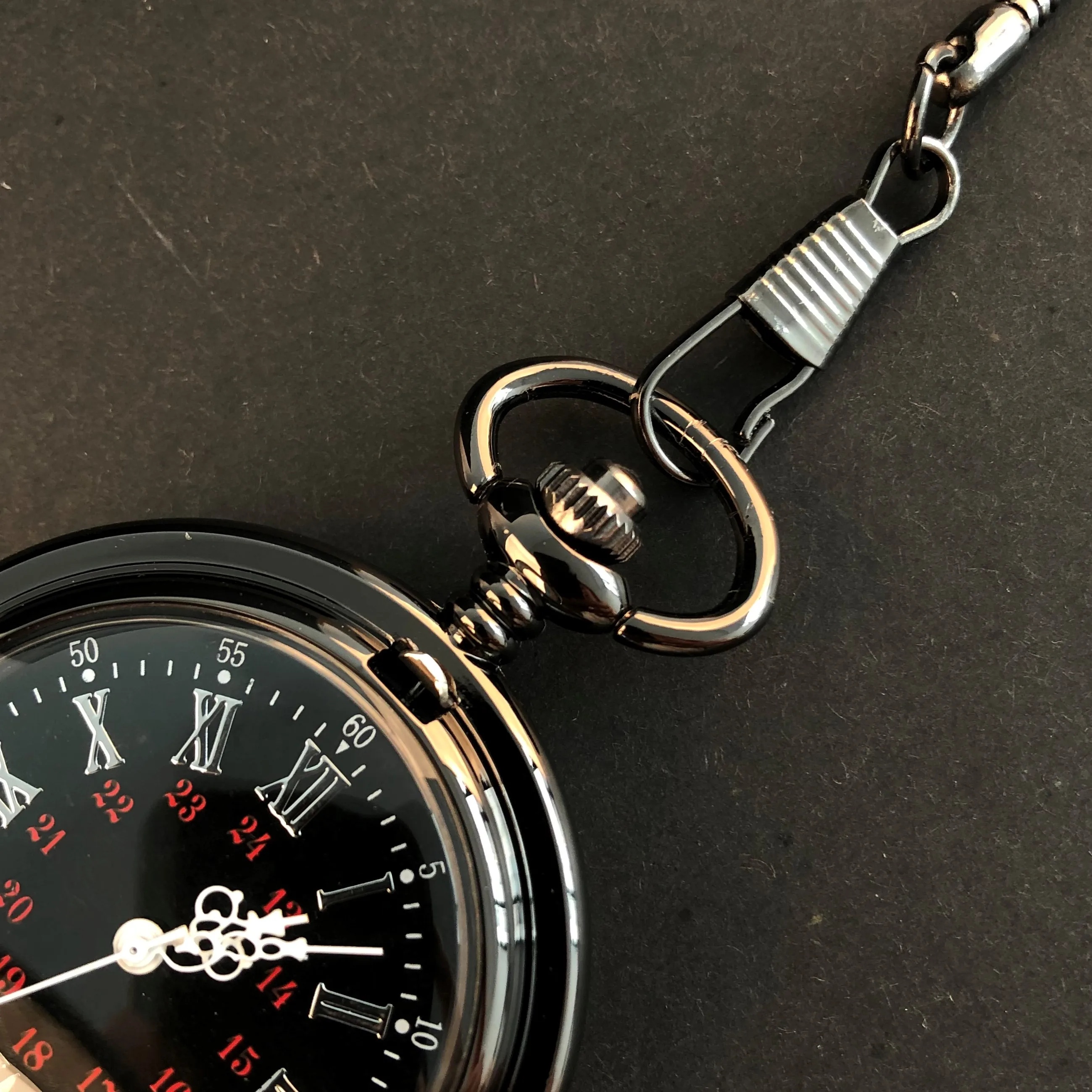 Smooth Roman Numeral Pocket Watches Top Brand Luxury Men Women Mechanical Hand Wind Fob Watch