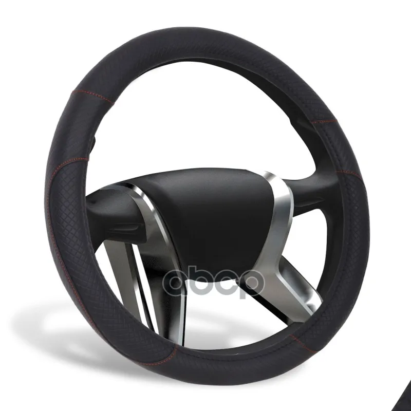 Оплетка Руля (M) 37-39См Черная Экокожа Plaid Azard AZARD арт. OPLA0160