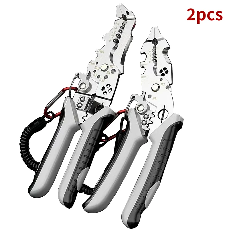 

Многофункциональный инструмент для зачистки проводов, обжимные клещи и резак для кабеля — регулируемый инструмент для электрика