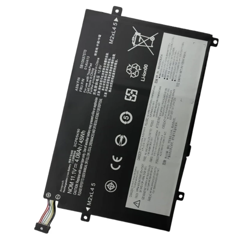 11 1 В 45 Втч Новый аккумулятор для ноутбука 01AV411 01AV412 01AV413 Lenovo ThinkPad E470 E470C E475 SB10K97568