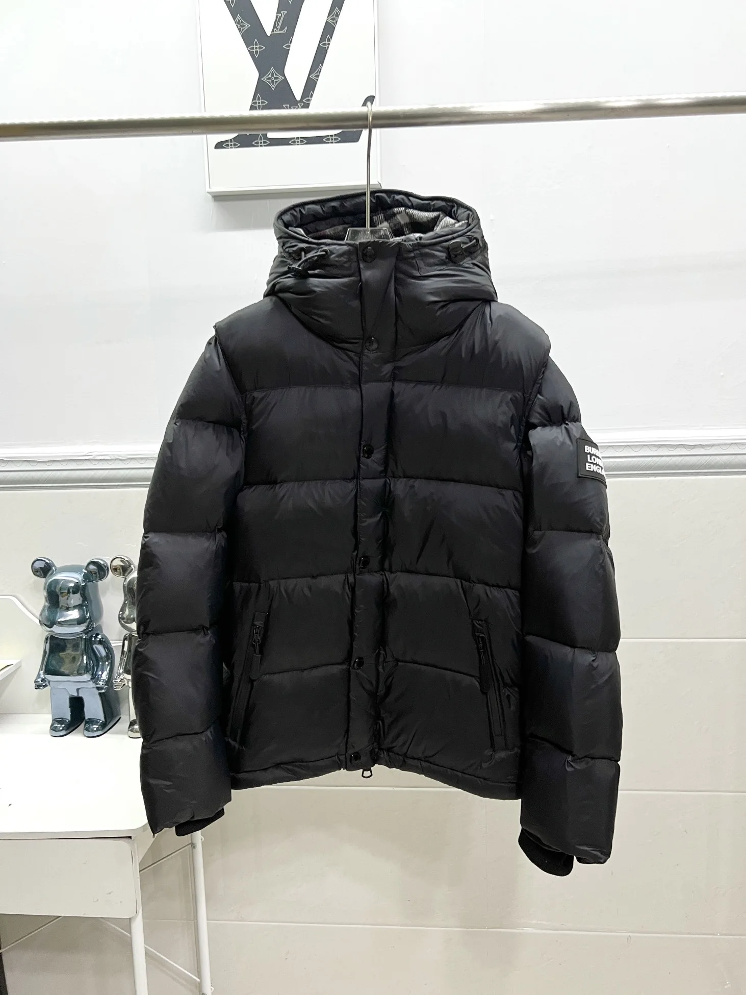 копия 1: 1 Пуховики Burberry Новая Теплая КуртКа На Осень И Зиму Модный Свободный