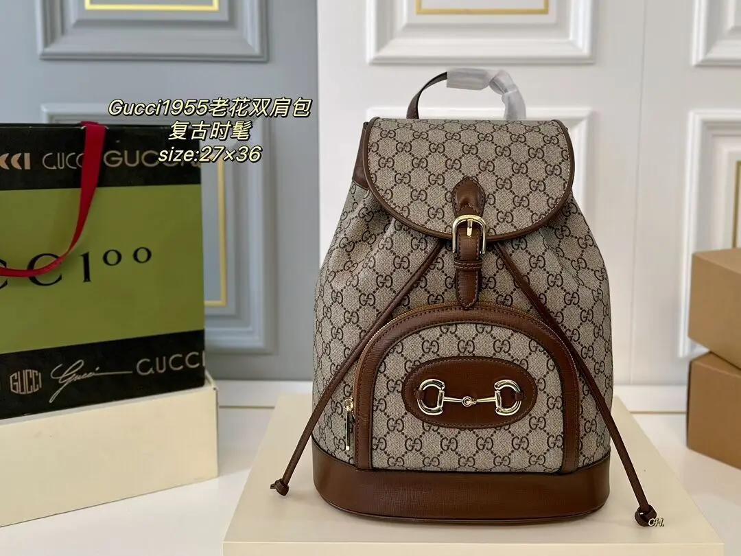 точная копия 1:1 Женская Большая Сумка С Принтом Gucci