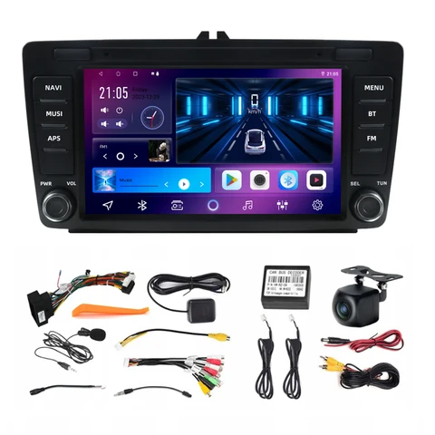 Автомагнитола 2DIN, Android, для Skoda Octavia Mk2 A5 2004-2014, Wi-Fi, Bluetooth