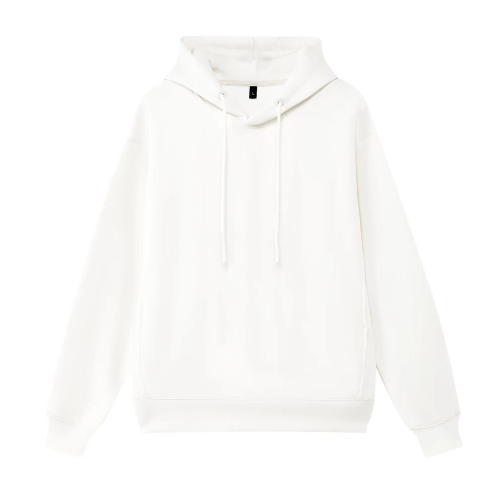 Hooded Sweatshirt Men Jumpers Soft Oversized Hoodie Light Plate Long Sleeve Pullover Solid Hip Hop Fashion