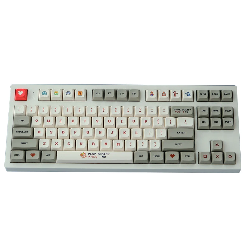 

Hotsale XDA Profile Vintage Famicom Keycap 138 Keys Sublimation PBT For 61/68/71/81/87/98/104/108 Mechanical Keyboard