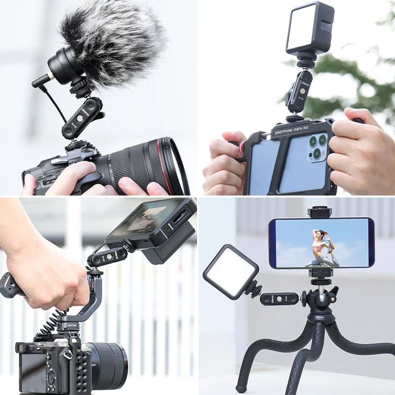 Двойная шариковая головка Ulanzi R102 на 360 °, Волшебный держатель на руку с винтовым креплением 14 дюйма для камеры, видео, освещения, монитора, фо... (art.: 3920be0086df2) - 3920be0086df2
