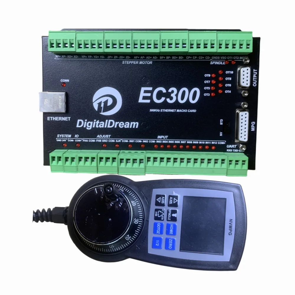 

2023 Latest CNC Motion Controller Board Nvem V5 Upgrade 6Axis Mach3 Control Card Ethernet Interface