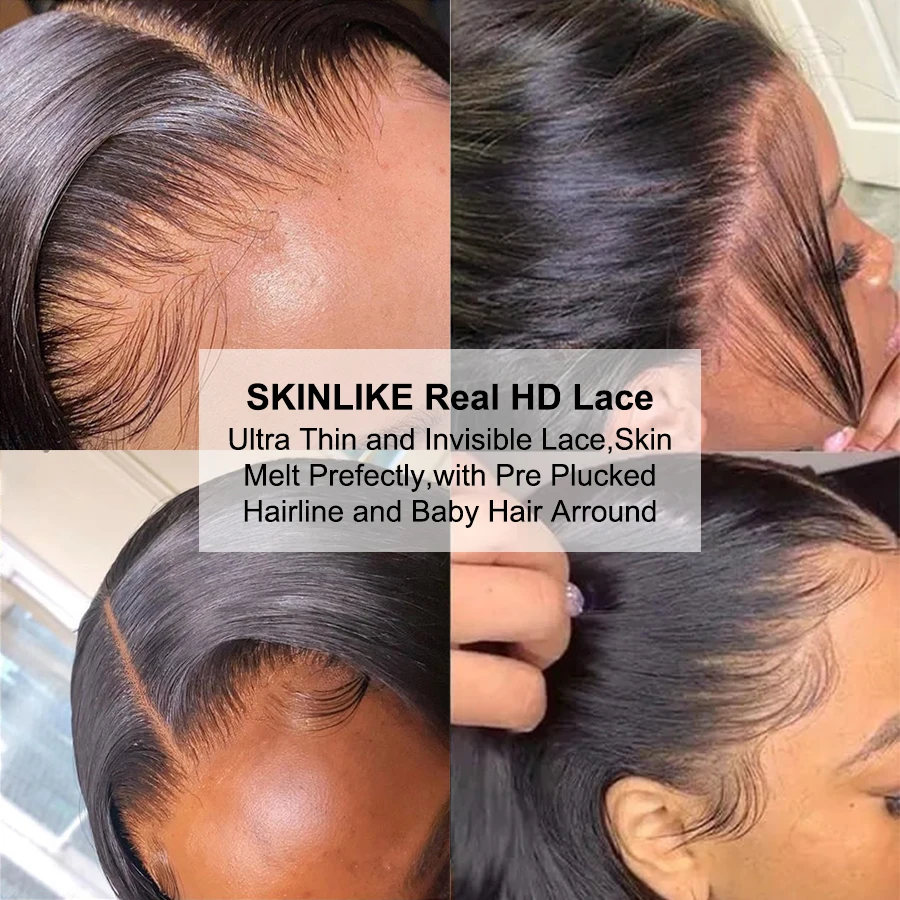 Пупряди объемных волн с фронтальной сеткой HD 100% человеческие волосы для