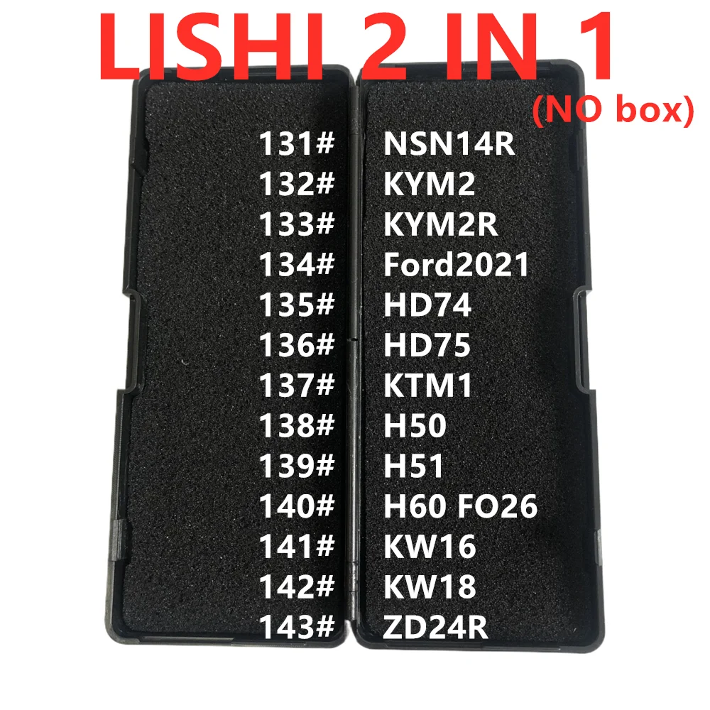 

NO box Locksmith Tools LiShi 2 in 1 NSN14R KYM2 KYM2R for Ford2021 HD74 HD75 KTM1 H50 H51 H60 KW16 KW18 ZD24R Locksmith Suppies