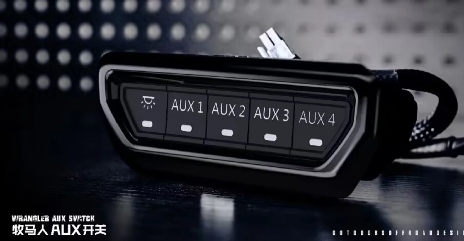 Переключатель SXMA AUX для Jeep JL Wrangler 2018 + 1 шт. регулирующие схемы освещения упрощения