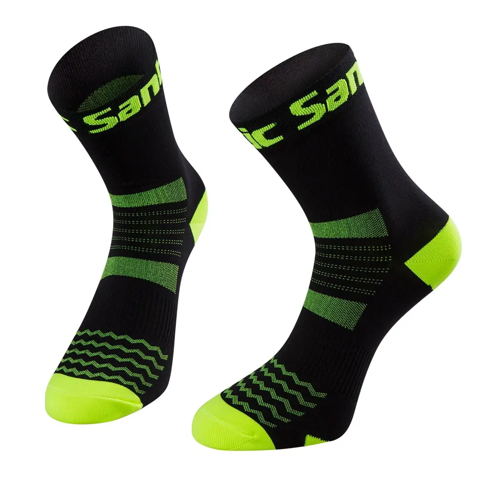  Socks Santic cycling for men and women, breathable high elasticity sport foot bracelets unisex socks for women 