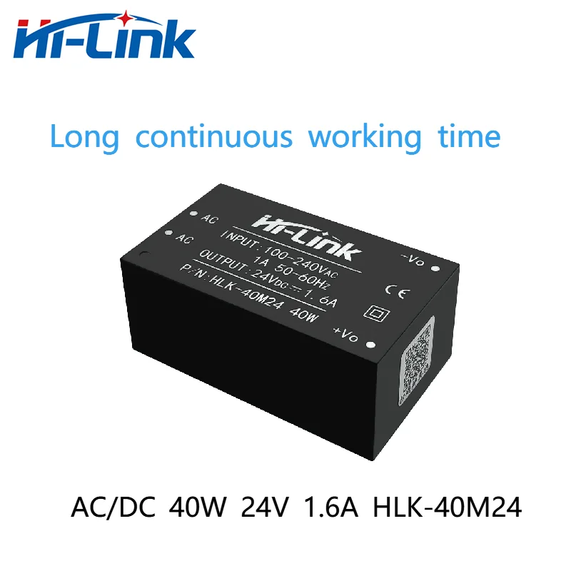 

Бесплатная доставка, Hi-Link, 24 В, 40 Вт, а, выходной Стандартный Силовой трансформатор переменного/постоянного тока, высокоэффективный изоляционный модуль питания