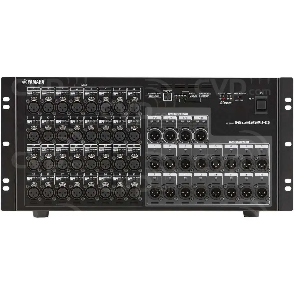 

Новый Yamahas Rio3224-D2 32-вход/24-выход Dante Stage Box