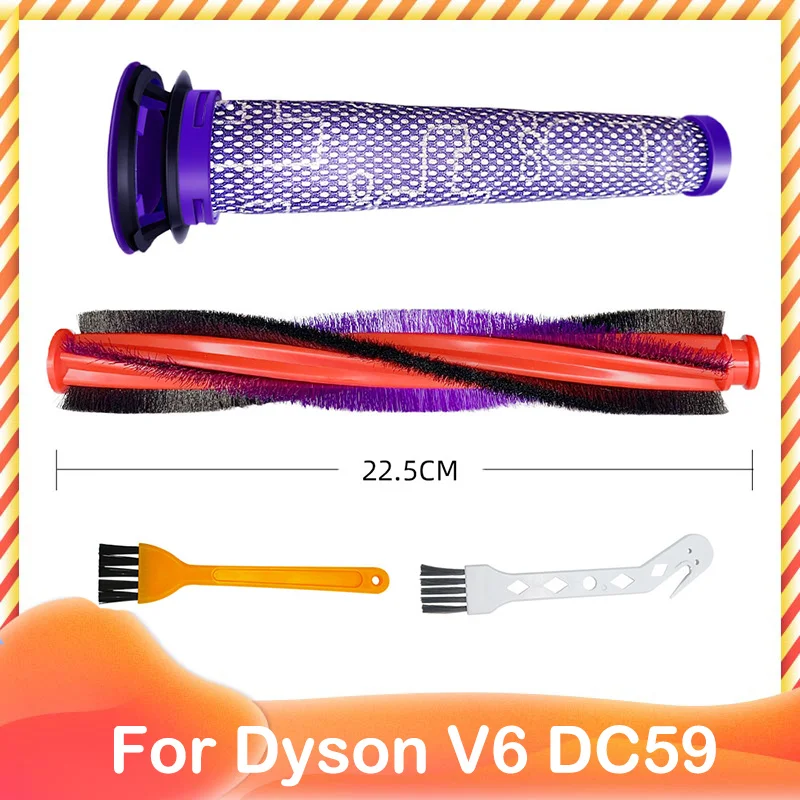 

Предварительный фильтр основной щетки, совместимый с деталями Dyson V6 Animal Fluff / DC59 / DC62 / SV03 / SV073 185 мм, 225 мм