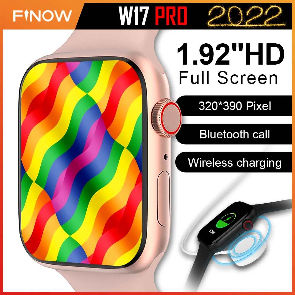 

Смарт-часы Finow W17 Pro серии 7, 1,9 дюйма, 270 мАч, haylou Always on Displa BT Call 2022, Смарт-часы realme для мужчин и женщин PK IWO DT7 X8