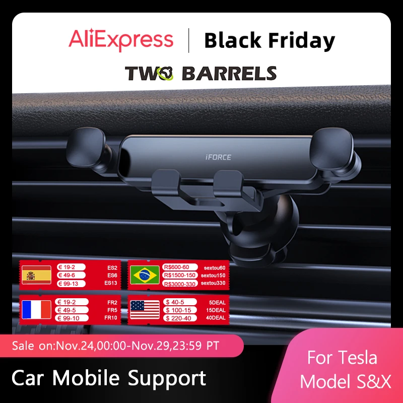 

Car Phone Holder Gravity Air Vent Clip Mount GPS Support For BMW E90 Model Y iPhone 14 Xiaomi Samsung Interior Organizers Tools