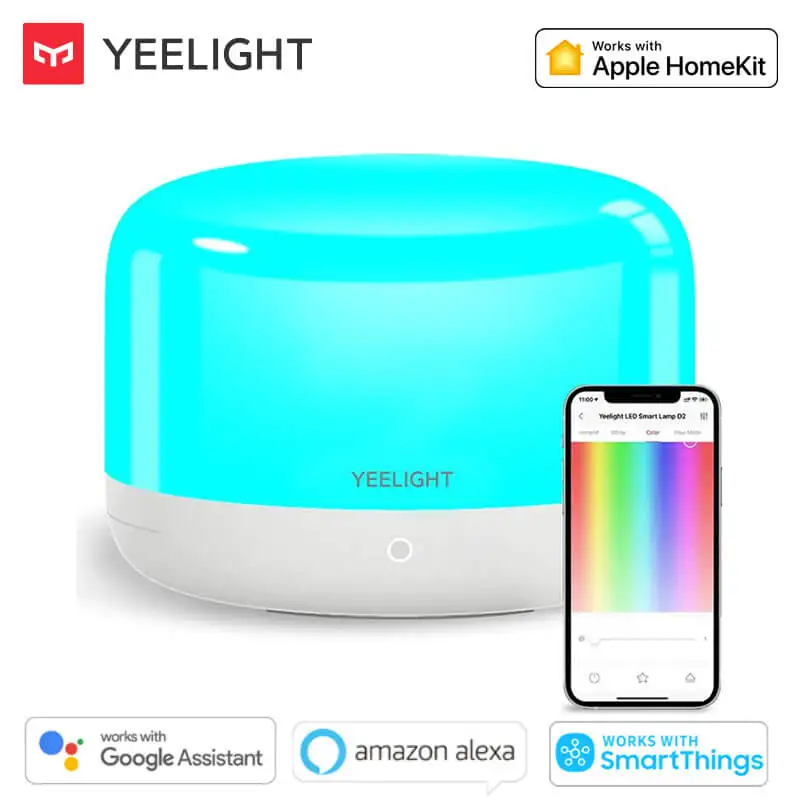 Умная лампа Yeelight LED Smart Lamp D2 Color Ambiance Table Night Light WiFi App Control Dimmable Work With Homekit Google Home Alexa Mijia.
