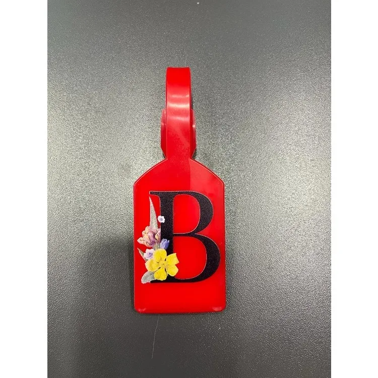 Seyahat Aksesuar Буква B Красная бирка для чемодана