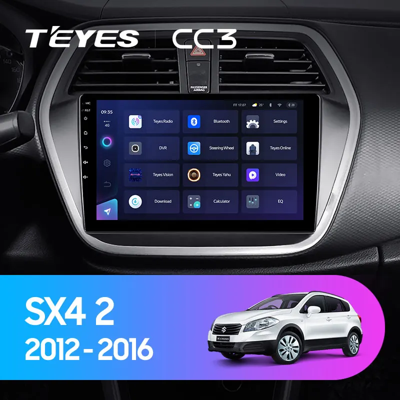 TEYES CC3 Штатная магнитола For Сузуки SX4 2 Suzuki S-Cross 2012 - 2016 до 8-ЯДЕР 6 + 128ГБ 27EQ DSP