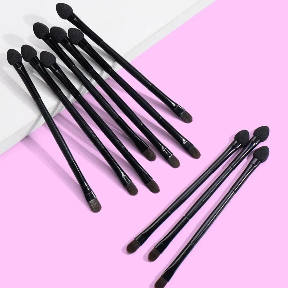 

TPOK 10pcs Professional Angled Eyebrow Brush Eye Brow Makeup Brushes Make Up Tool Pinceis Maquiagem Pincel Pinceaux Brochas