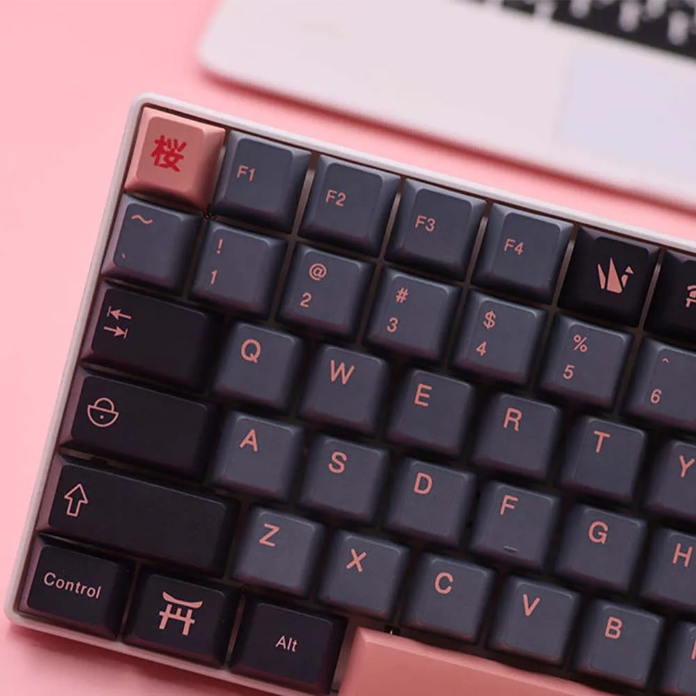 Японские колпачки для клавиш KYOMOT 139 GMK Ночная Сакура колпачок краситель SUB Cherry