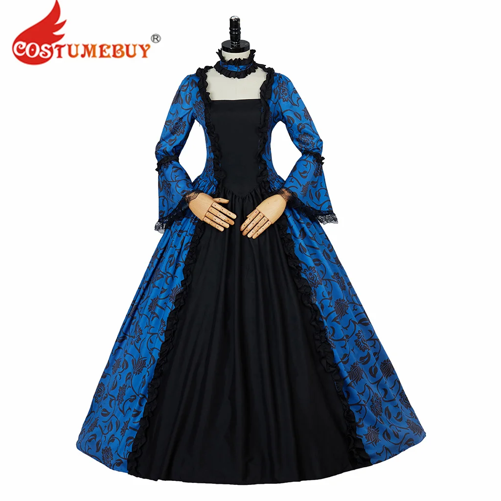 

CostumeBuy Women Elegant Victorian Medieval Puffy Sleeves Dress Marie Antoinette Baroque Renaissance Ball Gown Plus Size L920
