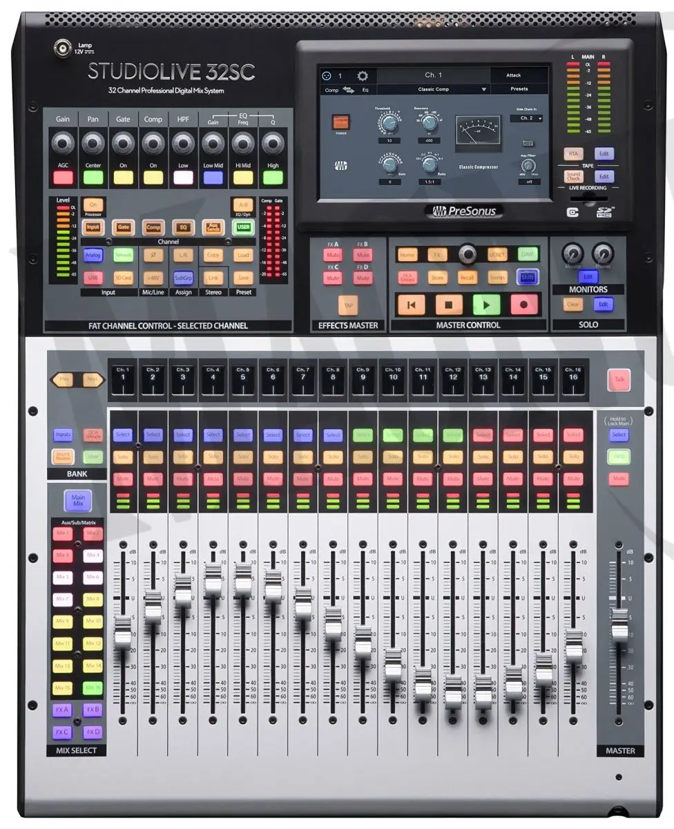 

100% Официальный портативный цифровой миксер PreSonus StudioLive 32SC