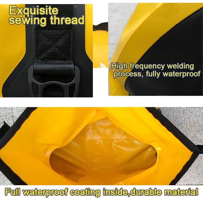 40L 60L 80L Waterproof Motorbike Back Seat Bucket Surfing Duffel Pack Dry Saddle Luggage Storage Beach Motorcycle Rear Tail Bag