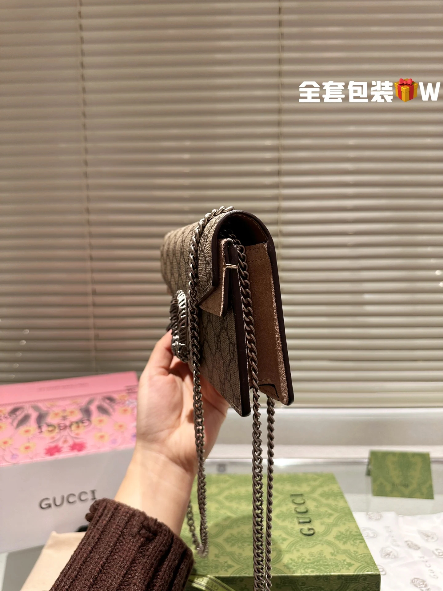 Сумки на плечо Gucci Женская новая сумка высокое качество через Кожаная мода