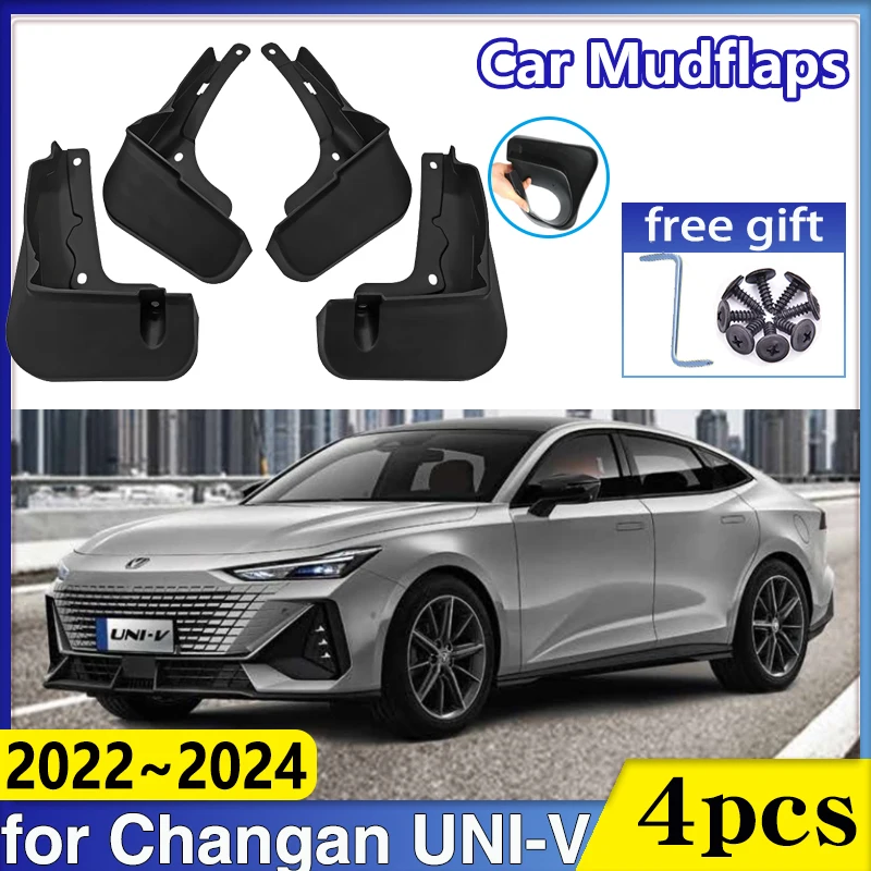

For Changan UNI-V 2023 Accessories 2022 2024 UNI V UNIV Front Wheel Car Fender Mudguards Protect Mud Flap Guards Splash MudFlap