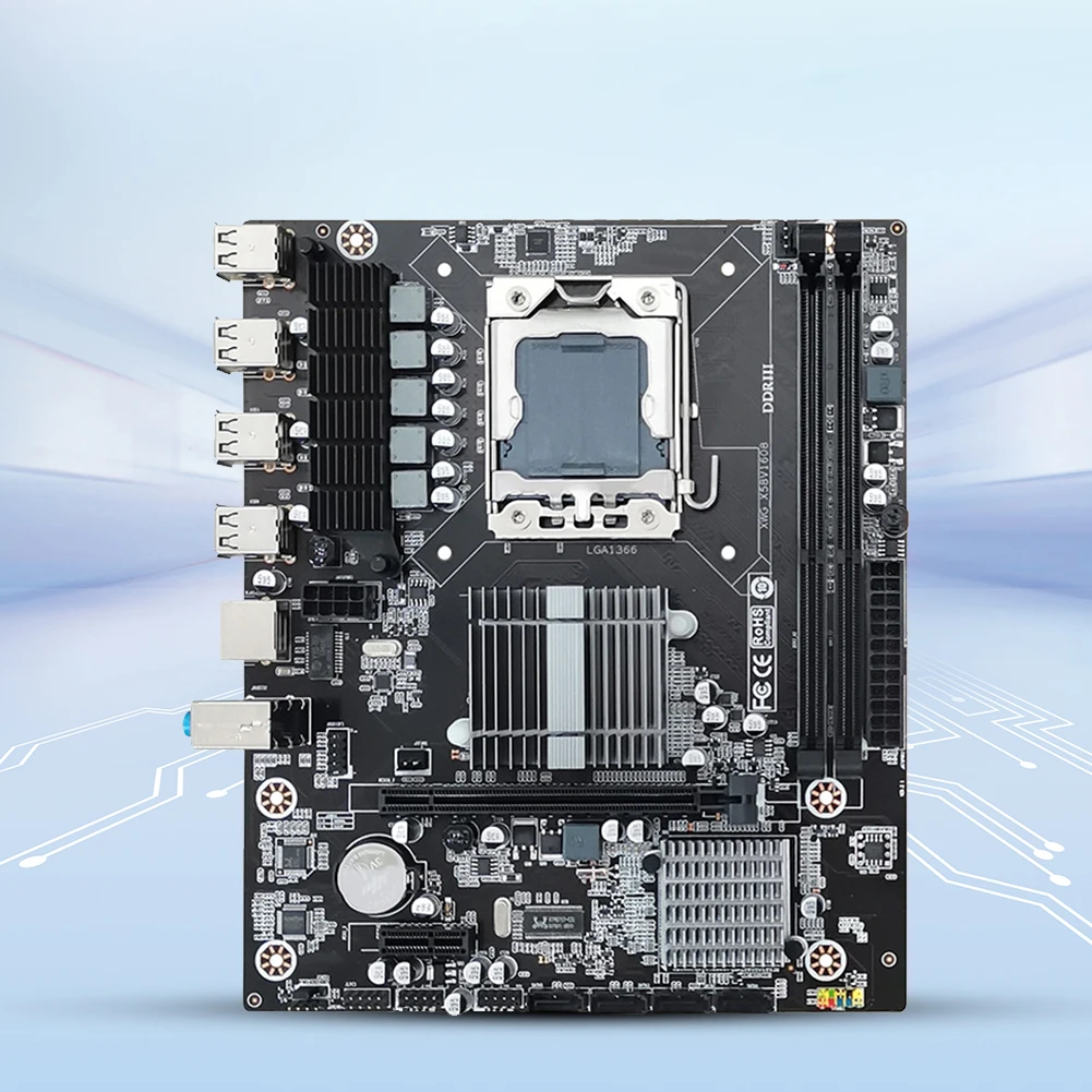 X58 Настольная материнская плата с памятью DDR3 LGA 1366 Игровая ...