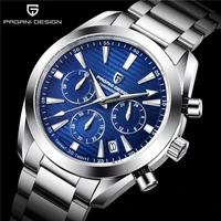 pagani design brand men quartz watches business multifunction chronograph waterproof 100m sapphire glass stainless watch for men