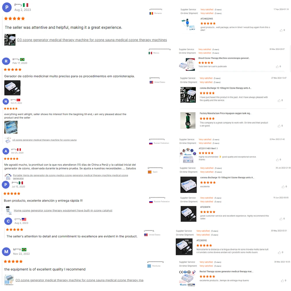 Стабильное точное устройство озонотерапии с ЖК-панелью и выходом озона для