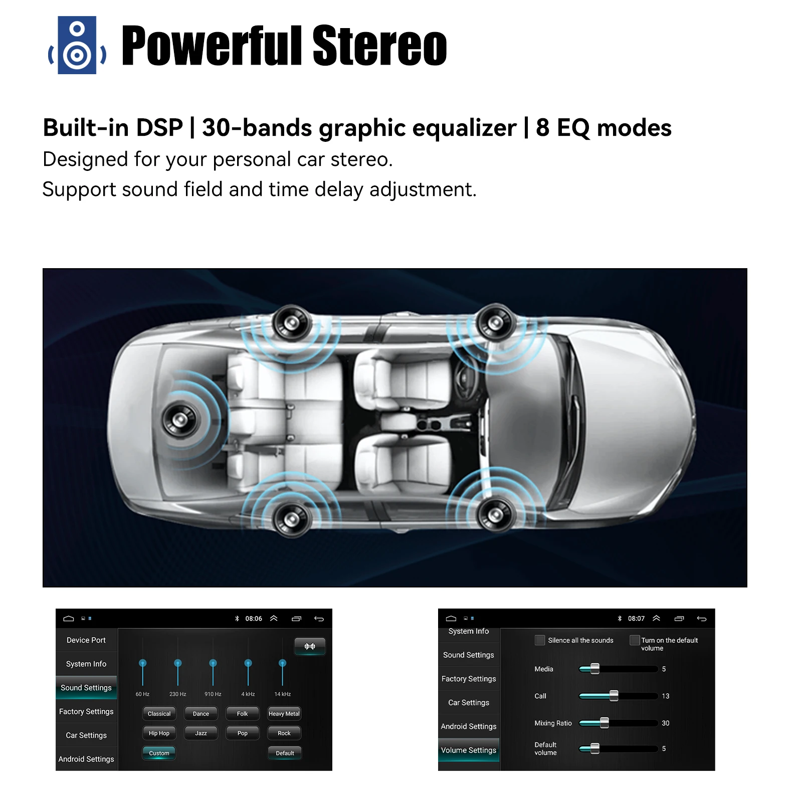 Автомагнитола ESSGOO мультимедийный плеер на Android с 9 &quotIPS-экраном AM DSP CarPlay для Volkswagen