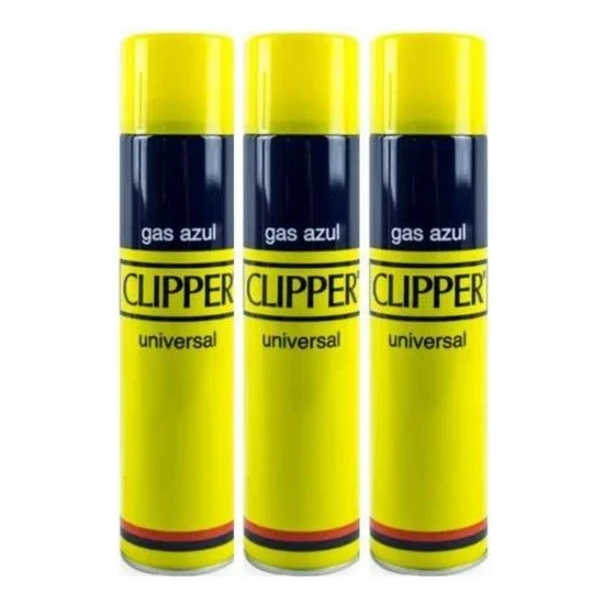 Lighter Gas 3 Pieces (250X3 Pieces) Clipper Universal Lighter