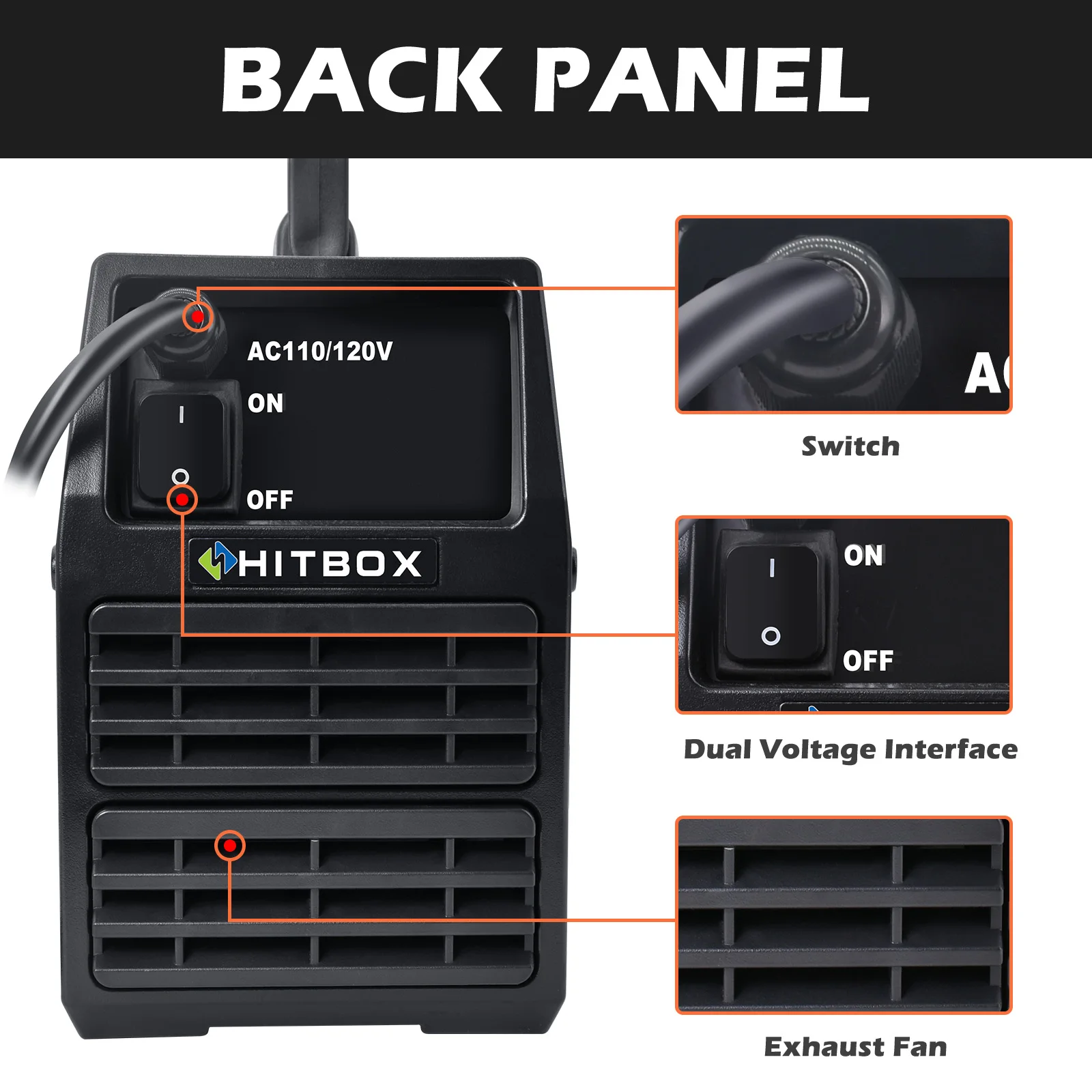 Сварочный аппарат HITBOX HBM1200 MIG ARC Tig 3 в 1 полуавтоматический сварочный портативный