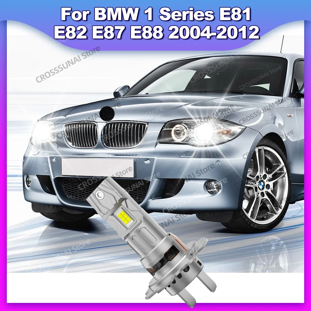 

2/4 шт. светодиодные лампы дальнего ближнего света с вентилятором для BMW 1 серии E81 E82 E87 E88 2004 2005 2006 2007 2008 2009 2010 2011 2012