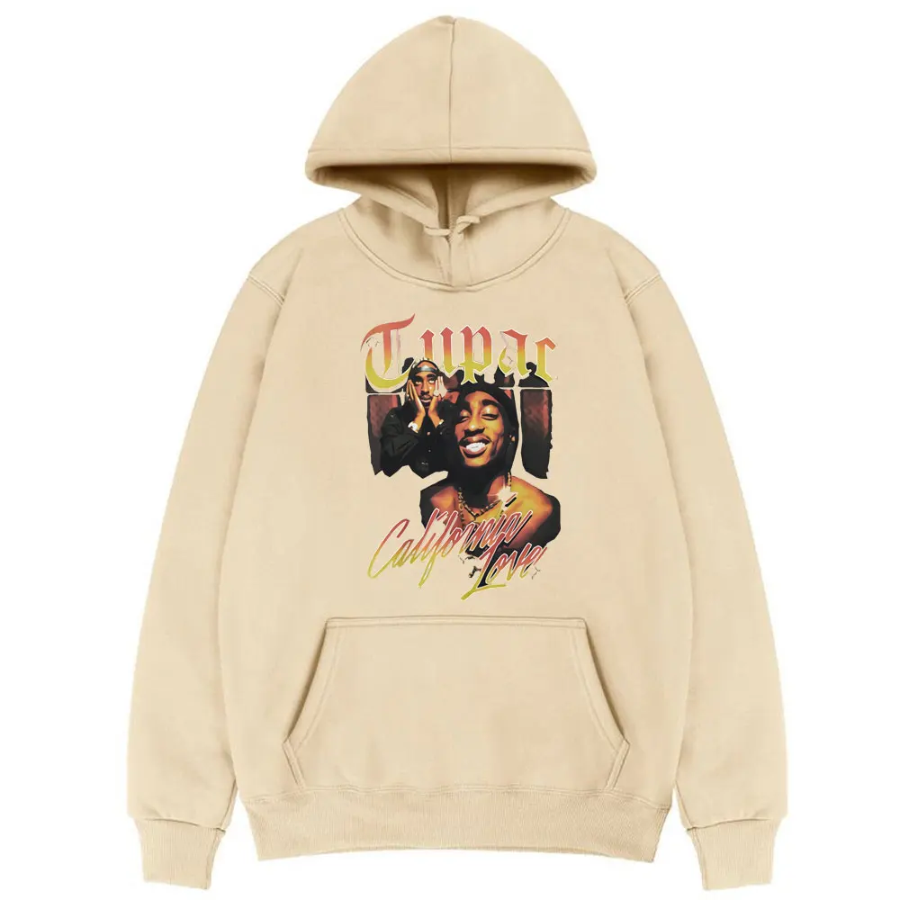 

New 2PAC Fashion Hoodies Rapper TUPAC Print Streetwear Men Women Sweatshirts Oversized Hoodie Harajuku Hip Hop Pullover Clothing