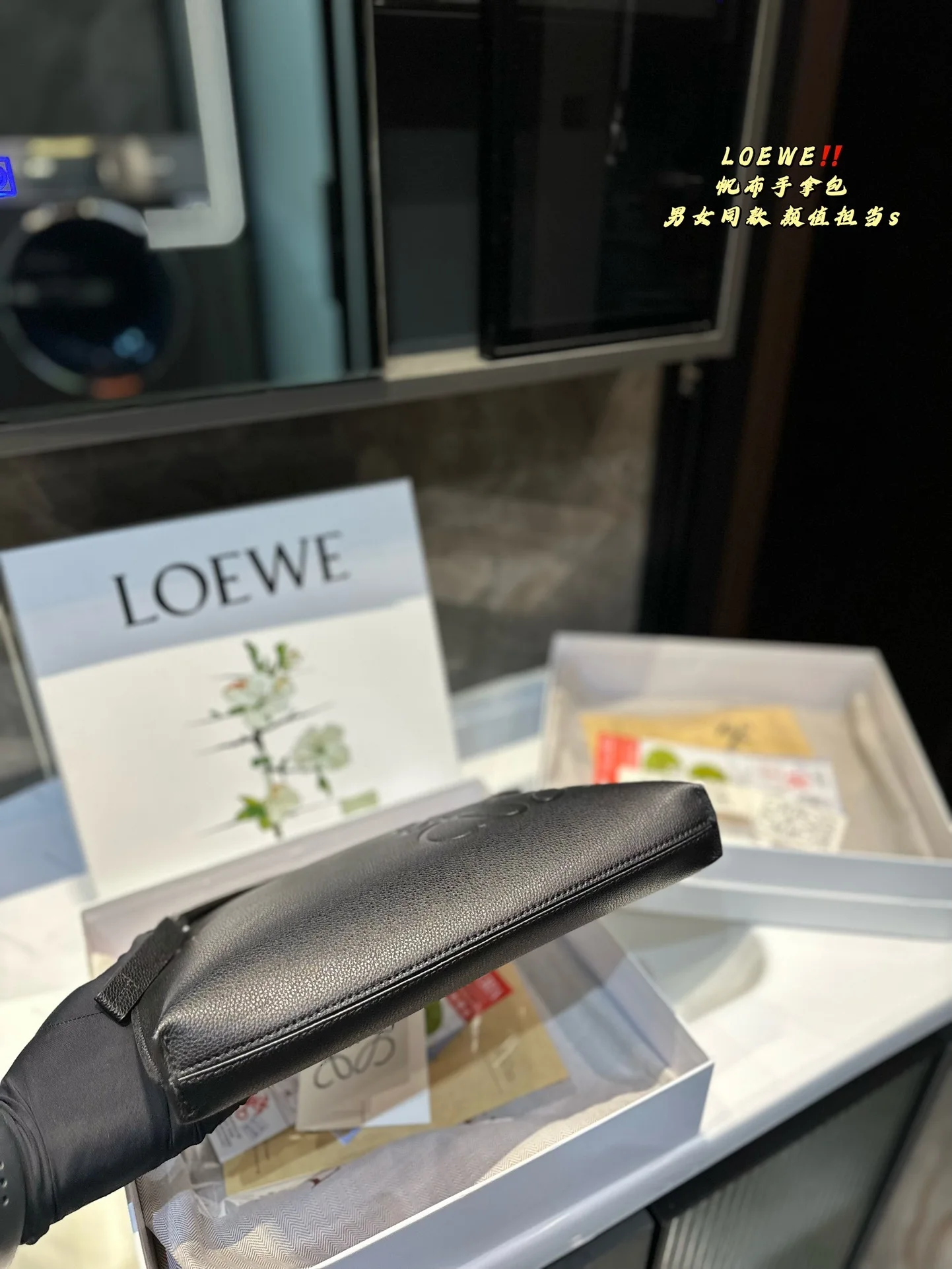 копия 1: 1 Loewe 520 Лимитированная Сумка-клатч 30*4*20 См КошелеК Монет Для Мужчин И
