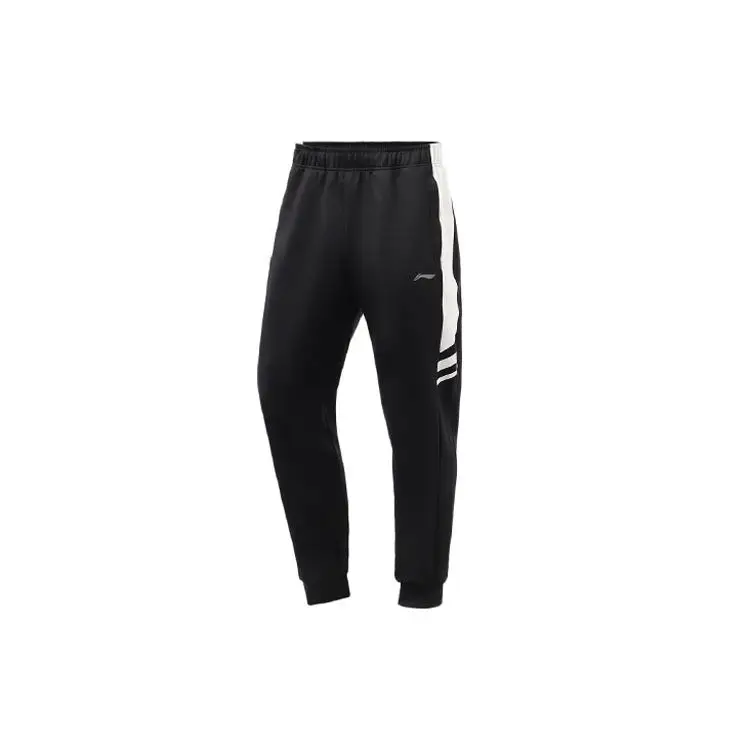Мужские джоггеры со светоотражающим логотипом серии Li Ning Fitness черные AKLR459-1