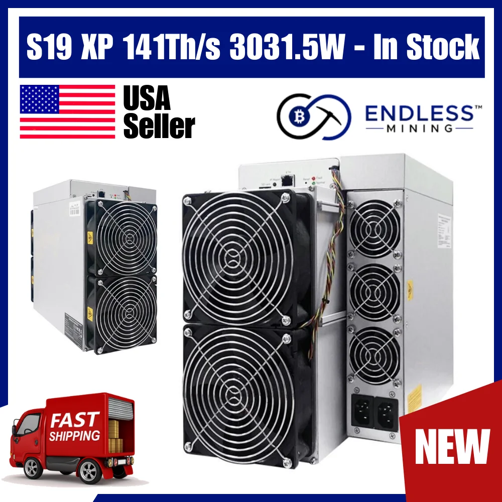 

Bitmain Antminer S19 XP 141Th/s 3031.5W ASIC Bitcoin Miner BTC Miner IN STOCK! FEDEX SHIPPING WORLDWIDE