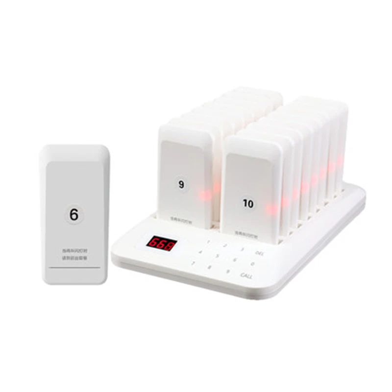 Waiter Buzzer 16 Restaurant Pager Wireless Call System Pager for Restaurant Food Truck Coffee Church