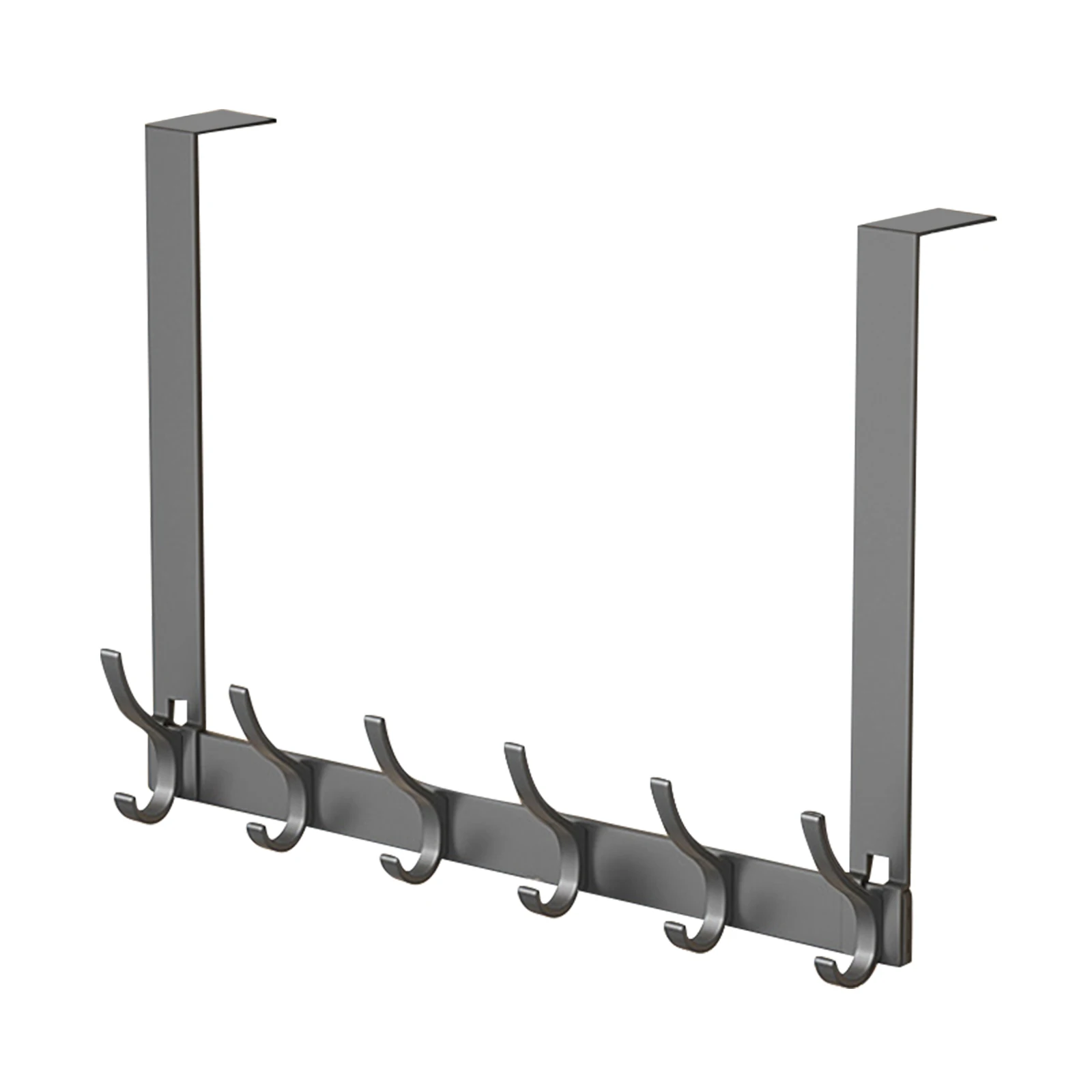 Вешалка для одежды на задней двери 6 крючков Без сборки повреждений Дверной
