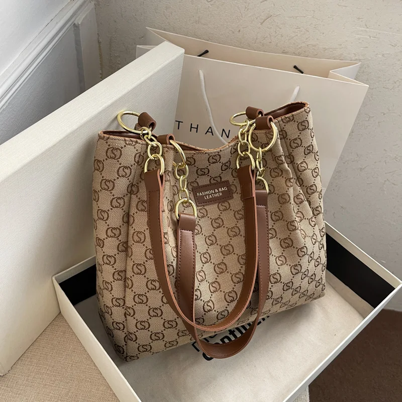 

Canvas Shopper Bags For Women Luxury Shoulder Tote Bag 2022 NEW Design Woman Simple Shopping Shoulder Bag Ladies Handbags Big