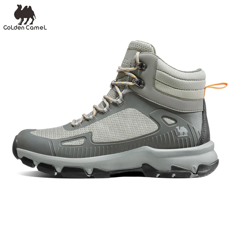 

Goldencamel Men's Outdoor Hiking Shoes Non-slip High-top Trekking Shoes for Men Waterproof Sneaker Autumn Hiking Boots Camping
