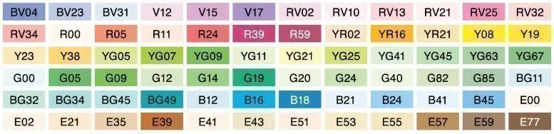 Рисунок 2 - Copic Набор маркеров на спиртовой