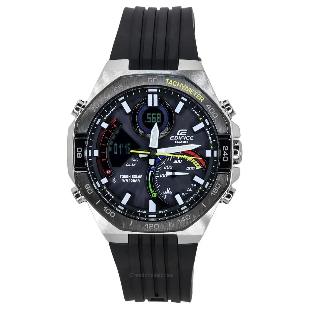 Casio Edifice Analog Digital Mobile link Tough Solar ECB 950MP 1A 100M
