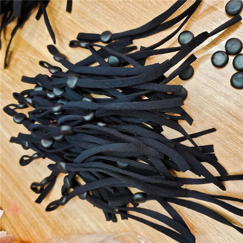 

500/1000 шт. плоская резинка для маски, резиновая веревка для ушей, веревка для подвешивания, Регулируемая мягкая эластичная лента для рукодели...