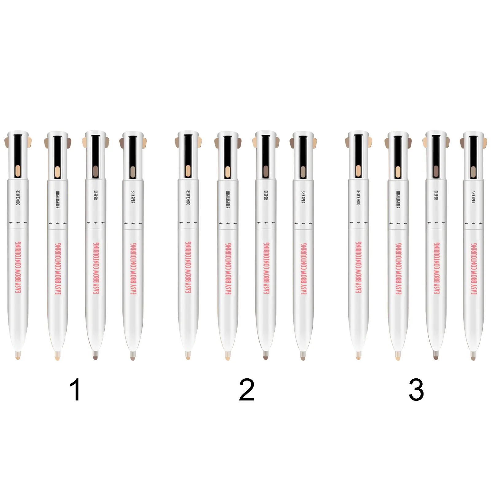 Многофункциональная ручка для контурирования бровей 4 в 1 Blonde Light Brown