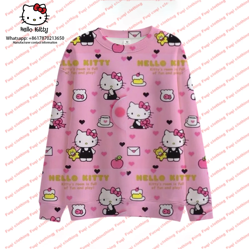 

hello kitty cute college student pullover long-sleeved casual fashion loose slim-fit sweater